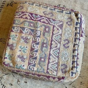 Vintage Moroccan floor cushion baby pink UNSTUFFED